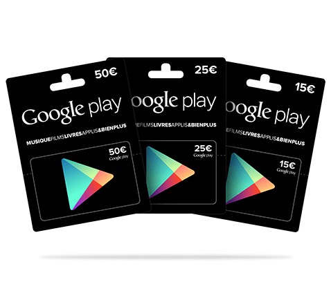 Carte cadeau Google Play