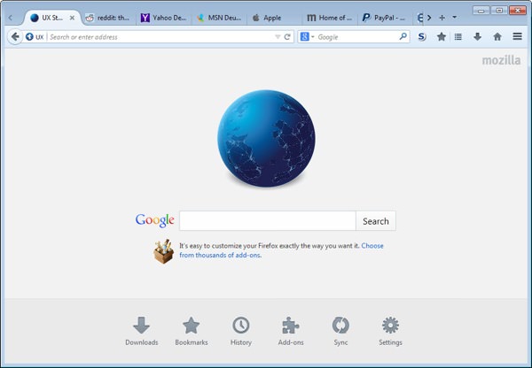 Firefox Interface Australis