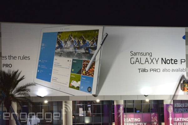 Galaxy Note Pro Panneau Affichage CES