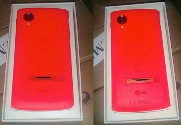Nexus 5 Rouge Arriere Fuite